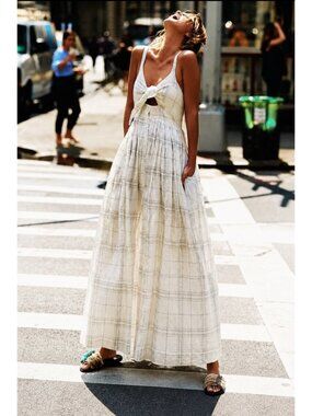 Shona Joy x Free people Plantation Tie Front Midi Dress